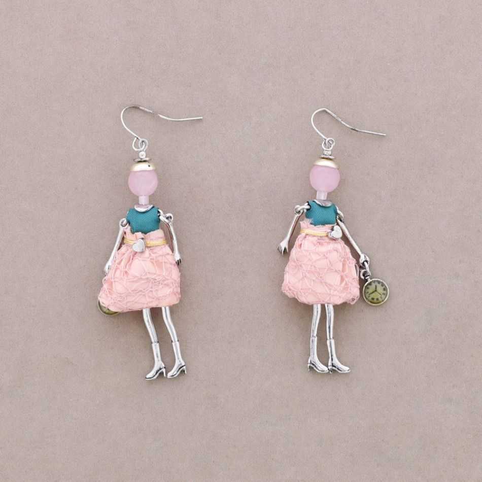 DOLL PENDANT EARRINGS