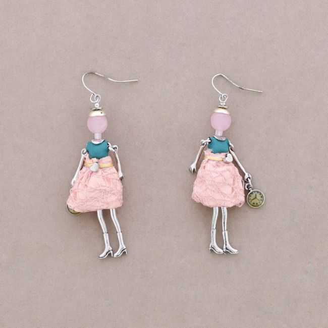DOLL PENDANT EARRINGS