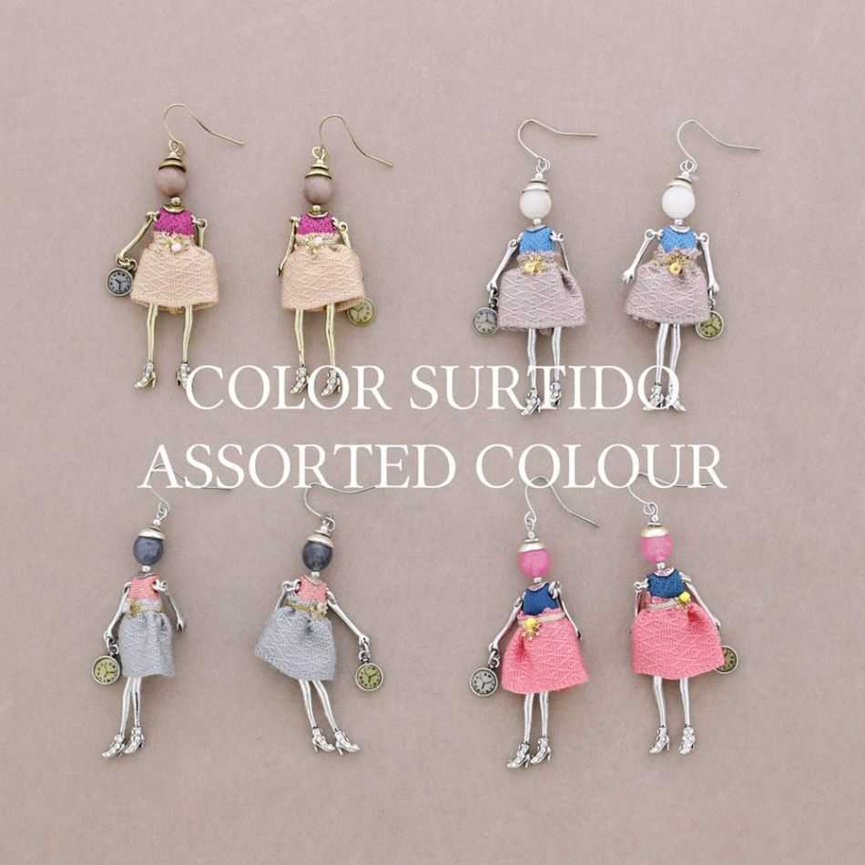 DOLL PENDANT EARRINGS