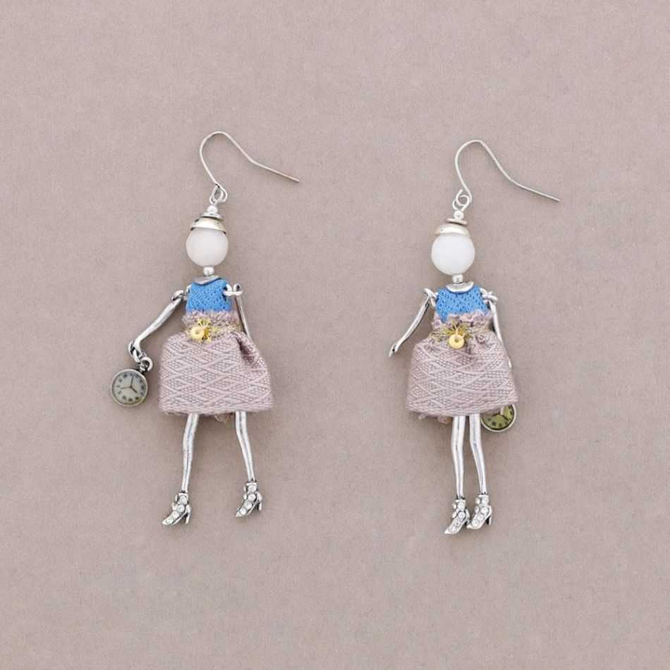 DOLL PENDANT EARRINGS