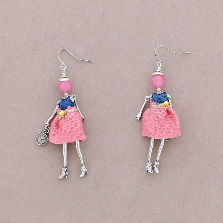DOLL PENDANT EARRINGS