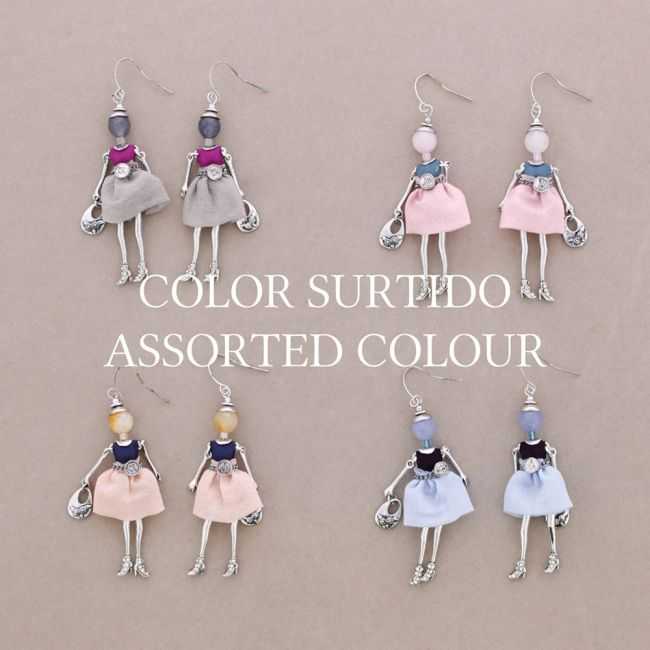 DOLL PENDANT EARRINGS