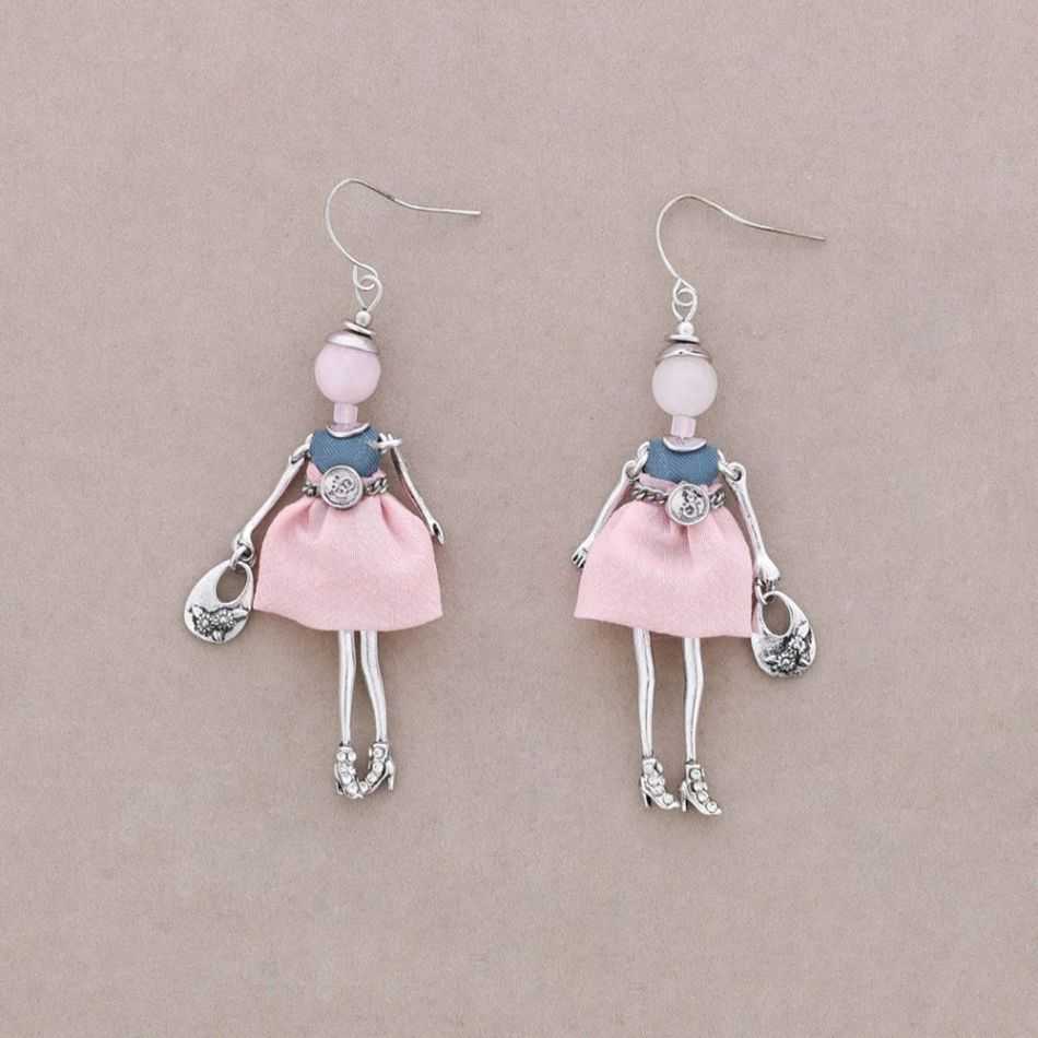 DOLL PENDANT EARRINGS