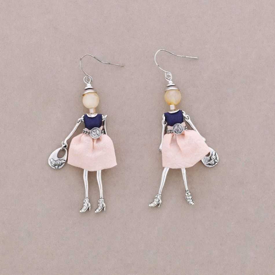DOLL PENDANT EARRINGS