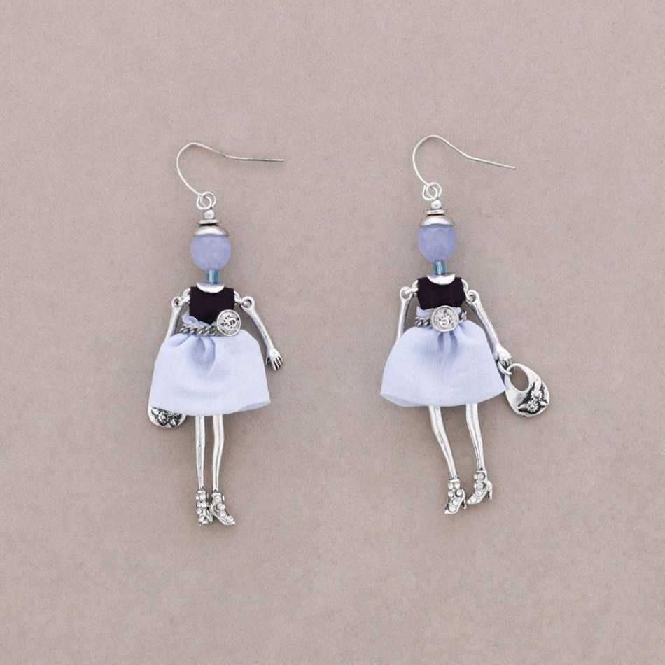 DOLL PENDANT EARRINGS