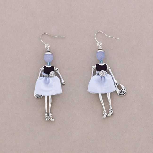 DOLL PENDANT EARRINGS