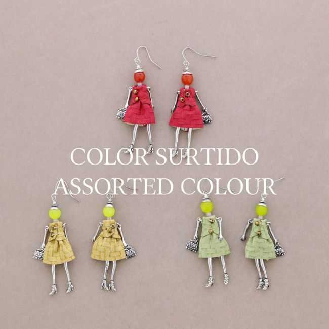 METAL DOLL EARRINGS