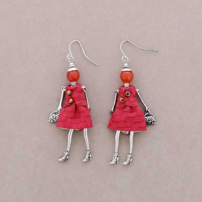 METAL DOLL EARRINGS