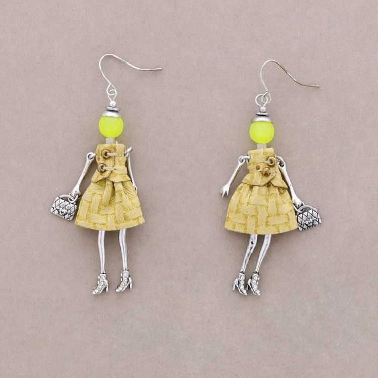 PENDIENTES METAL MUÑECA