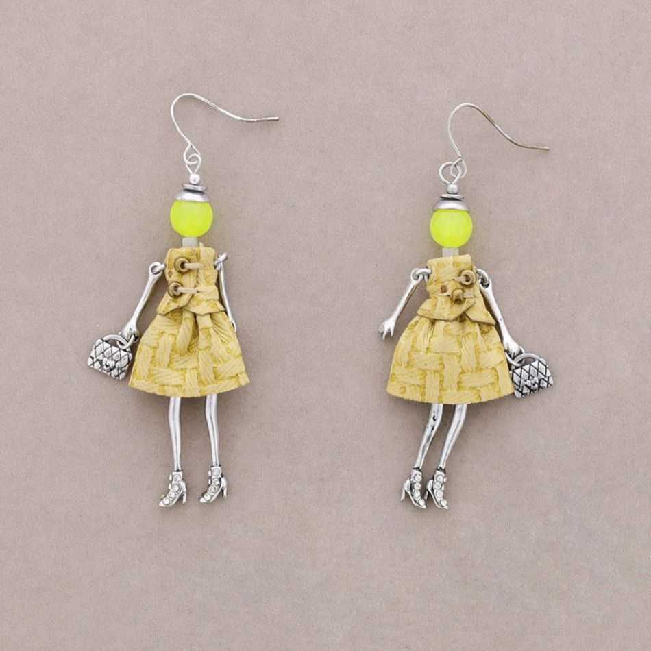 METAL DOLL EARRINGS