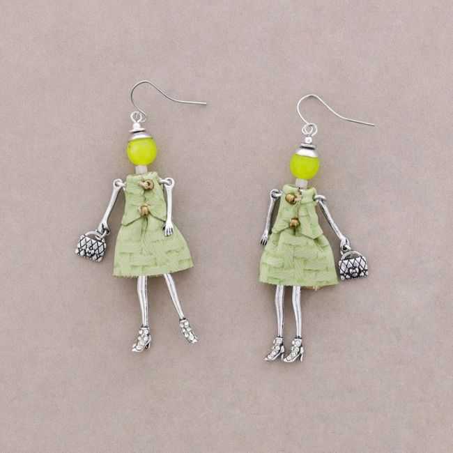 METAL DOLL EARRINGS