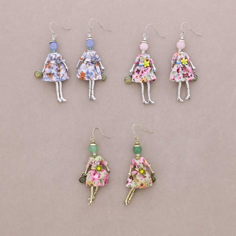 DOLL PENDANT EARRINGS