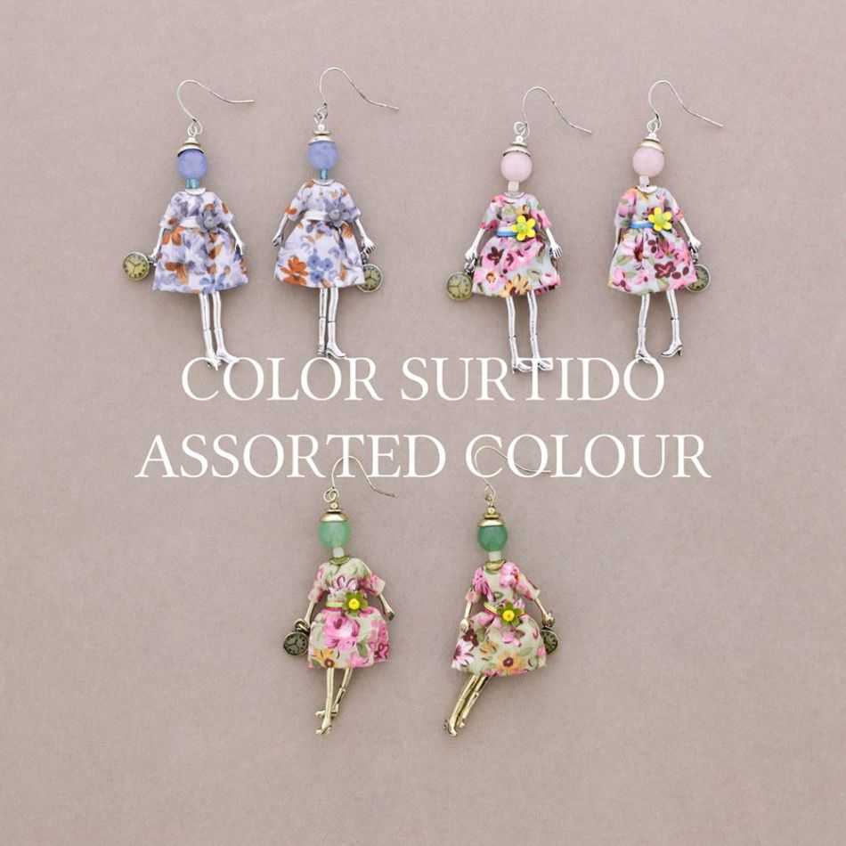 DOLL PENDANT EARRINGS