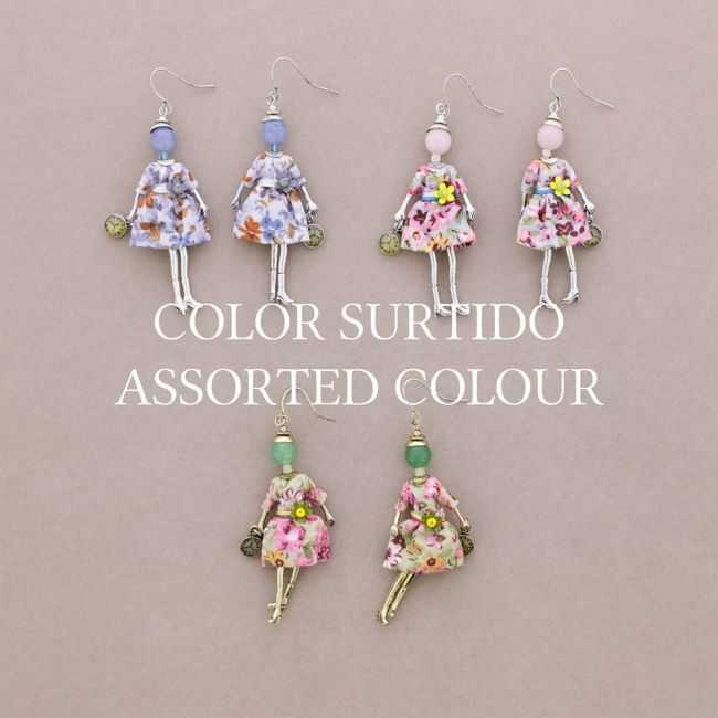 DOLL PENDANT EARRINGS