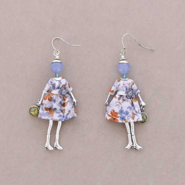 DOLL PENDANT EARRINGS