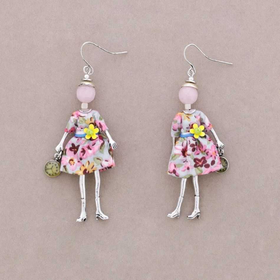 DOLL PENDANT EARRINGS