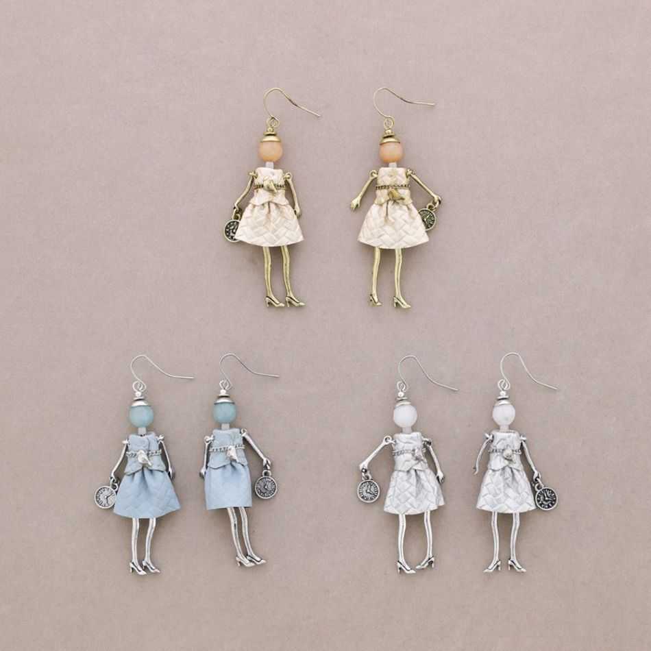 METAL DOLL EARRINGS