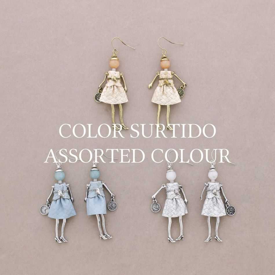 METAL DOLL EARRINGS