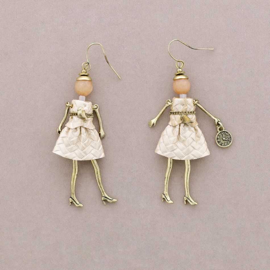 METAL DOLL EARRINGS