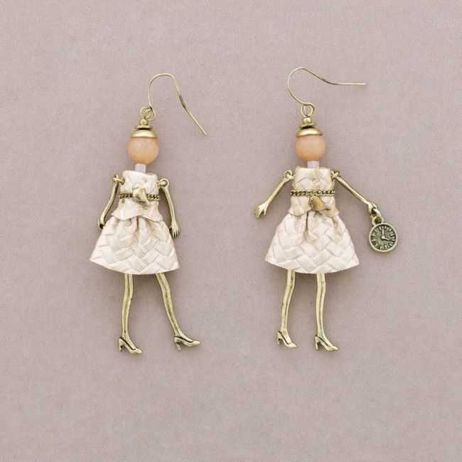 METAL DOLL EARRINGS