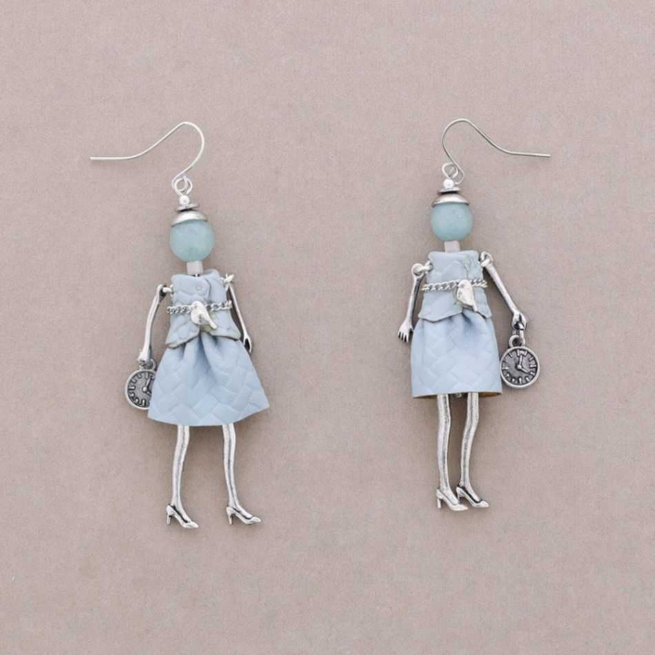 METAL DOLL EARRINGS