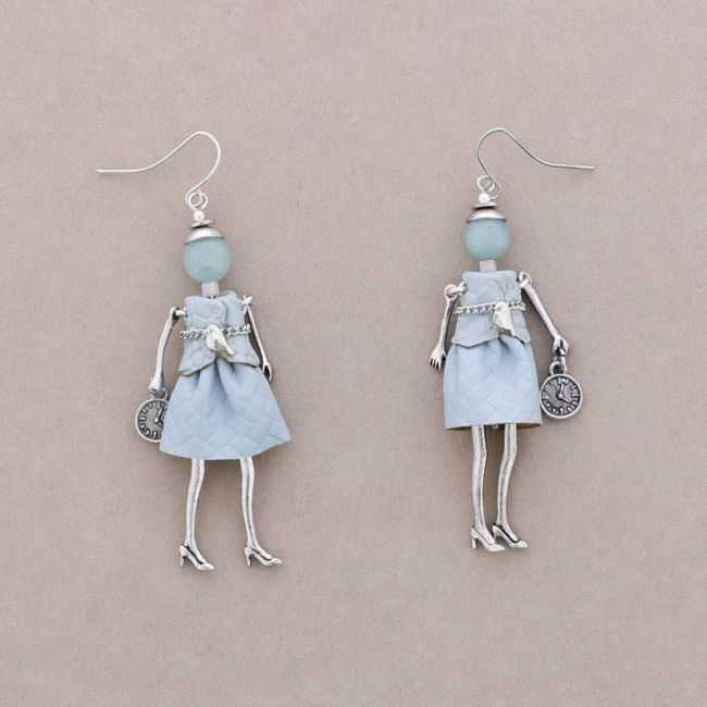 METAL DOLL EARRINGS