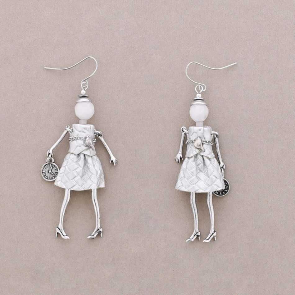 METAL DOLL EARRINGS