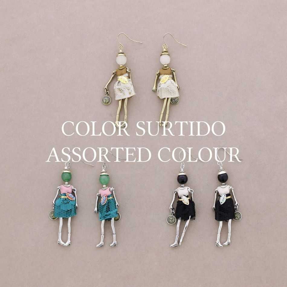 DOLL PENDANT EARRINGS