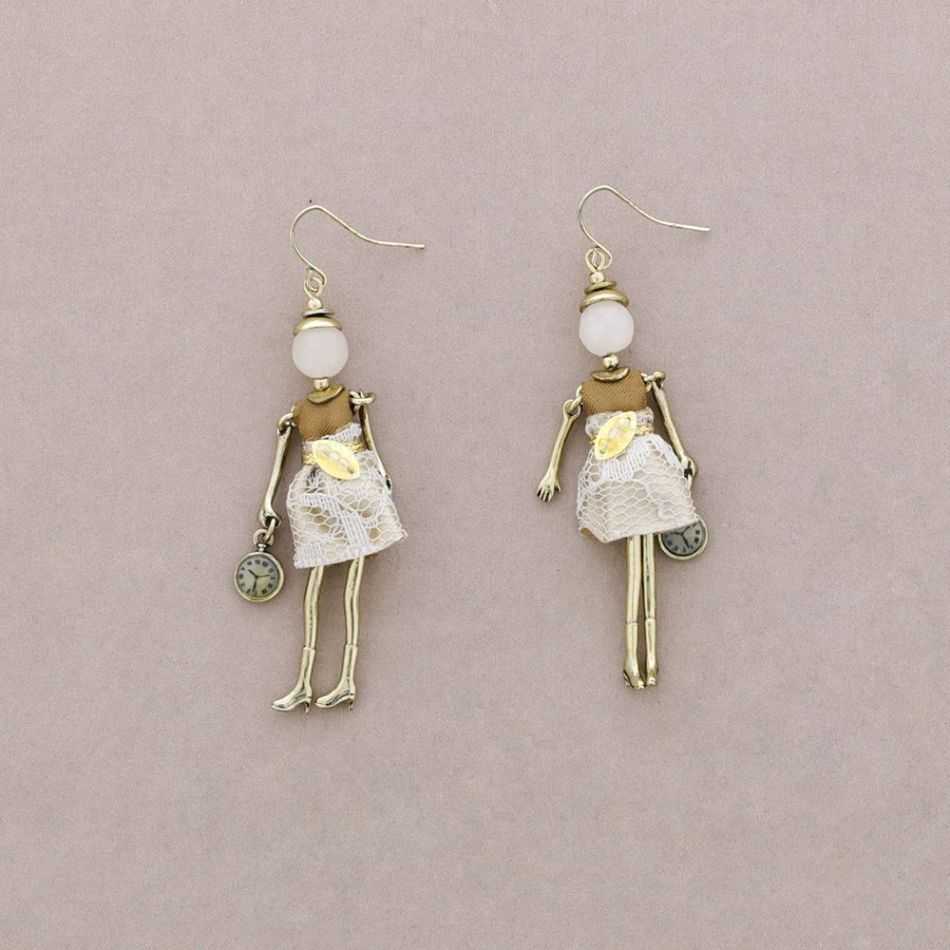 DOLL PENDANT EARRINGS