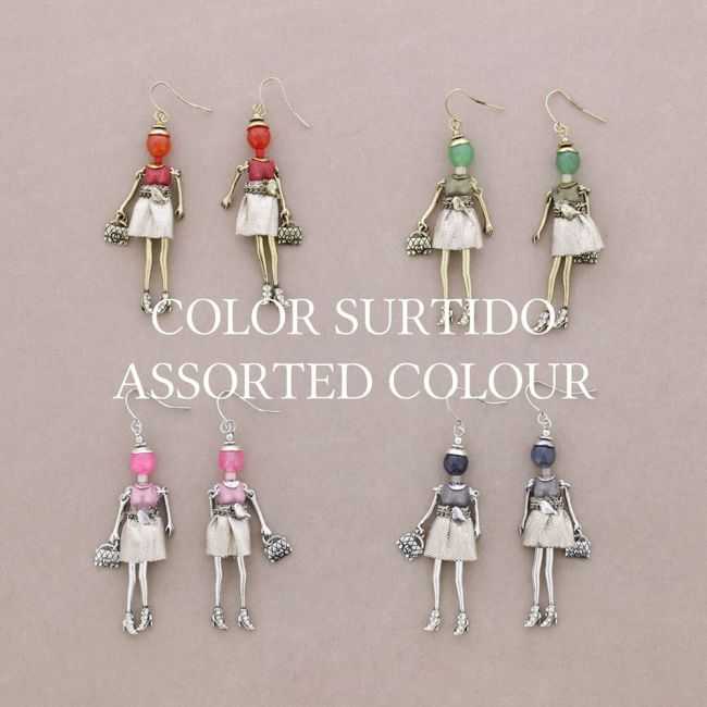 DOLL PENDANT EARRINGS