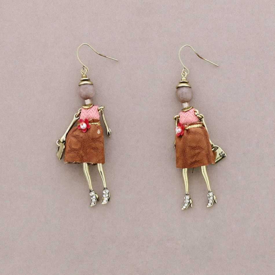 DOLL PENDANT EARRINGS