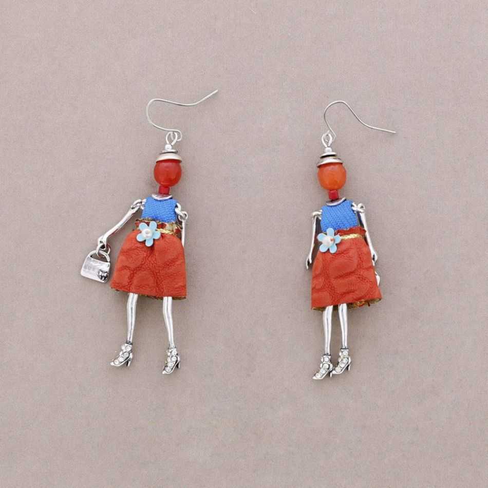 DOLL PENDANT EARRINGS