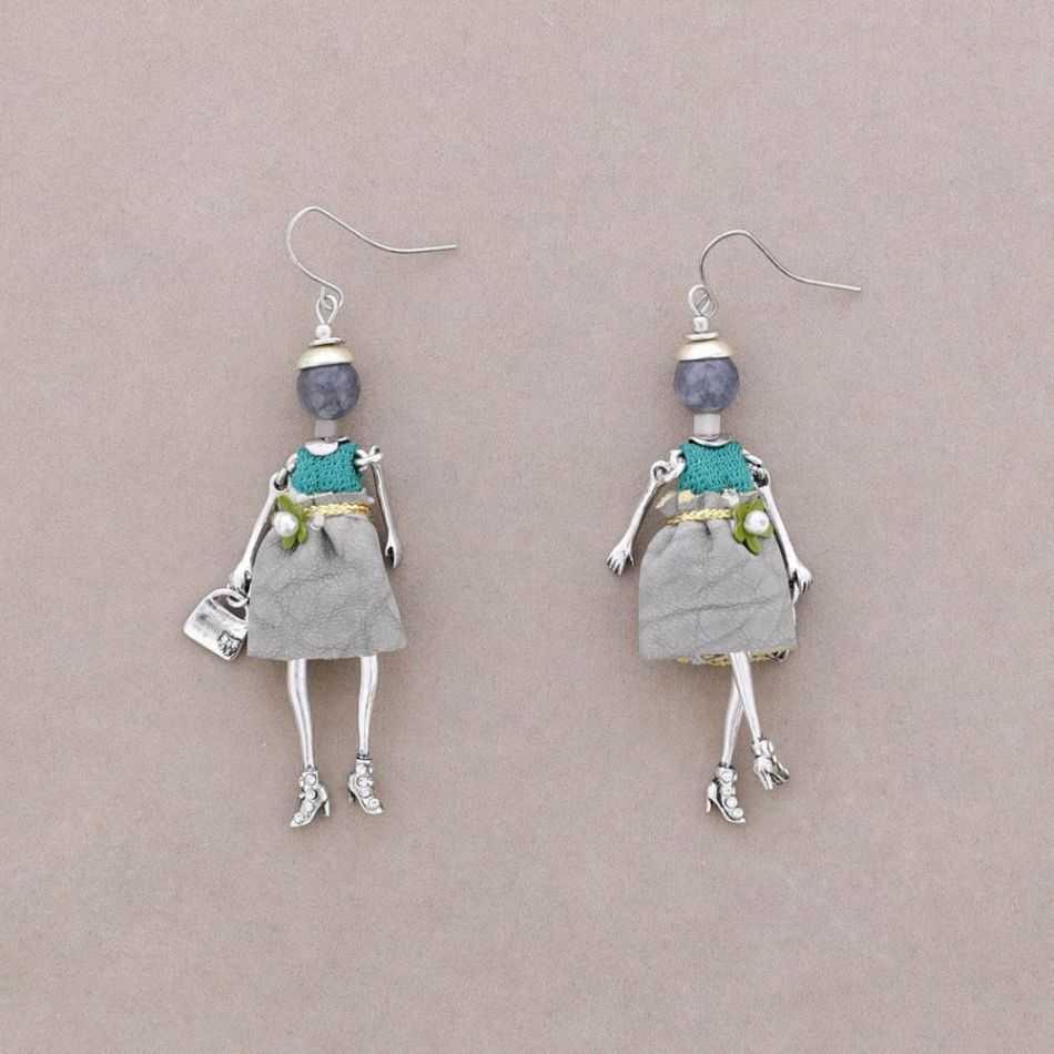 DOLL PENDANT EARRINGS
