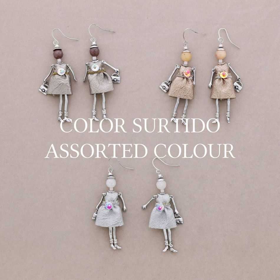 METAL DOLL EARRINGS