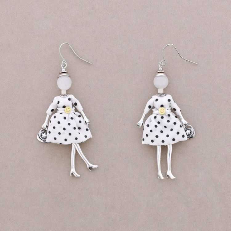 DOLL PENDANT EARRINGS