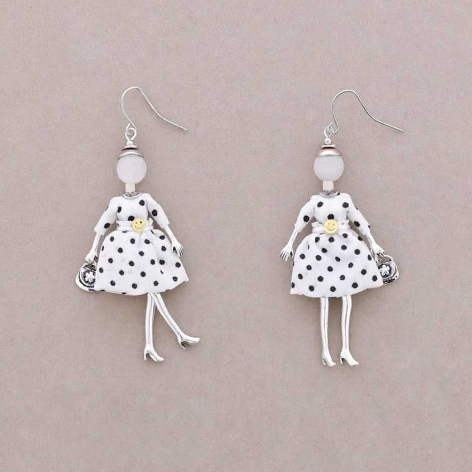 DOLL PENDANT EARRINGS