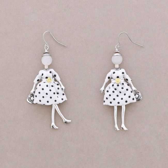 DOLL PENDANT EARRINGS