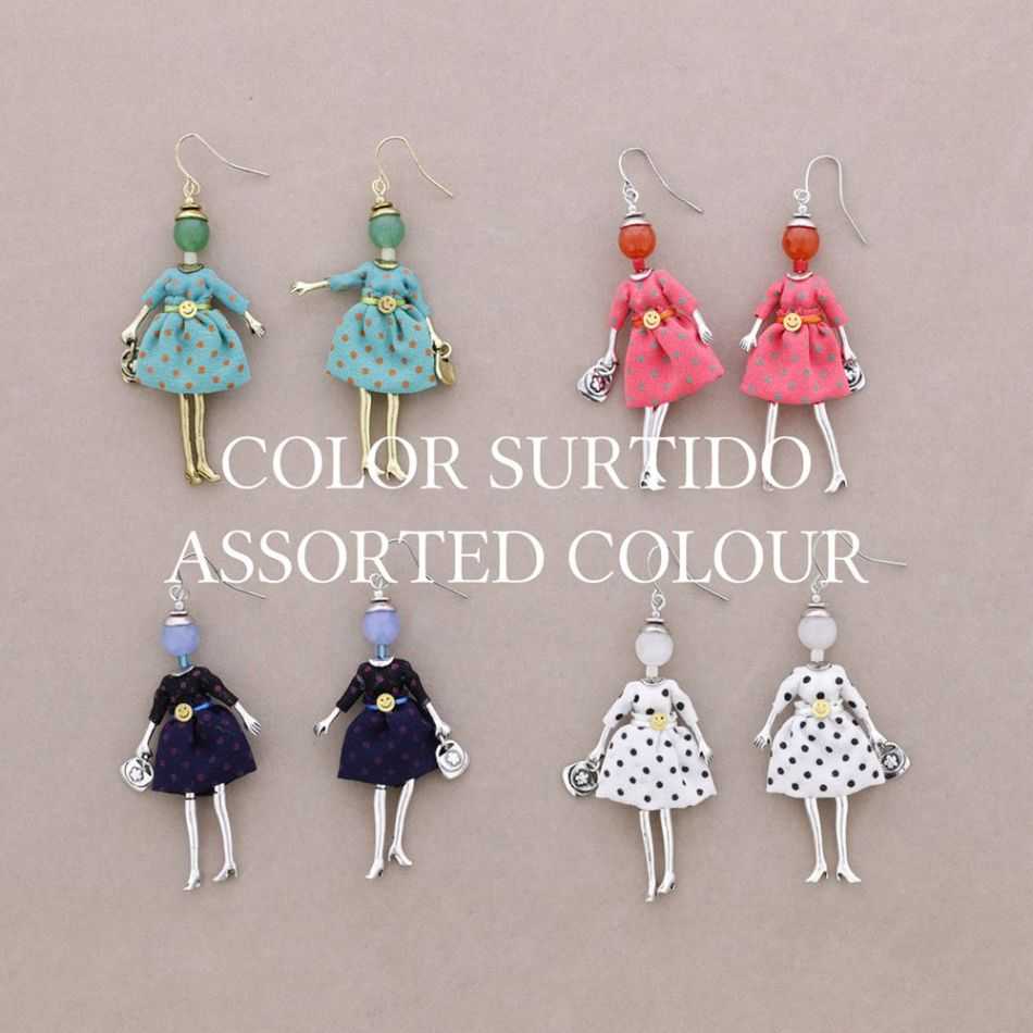 DOLL PENDANT EARRINGS