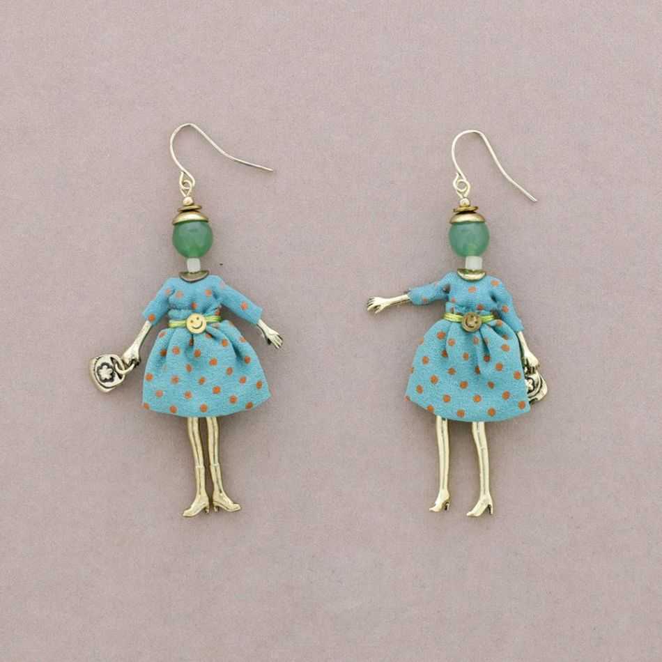 DOLL PENDANT EARRINGS