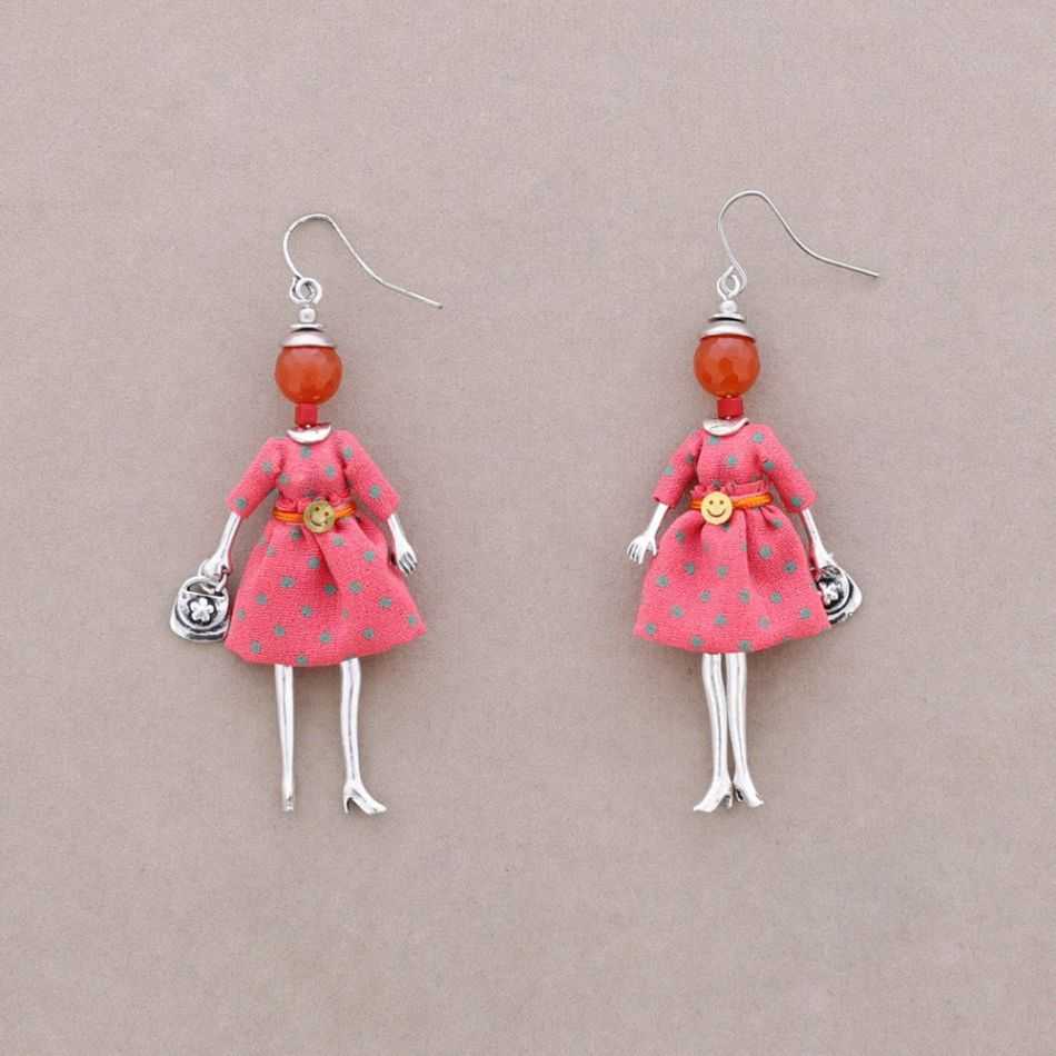 DOLL PENDANT EARRINGS