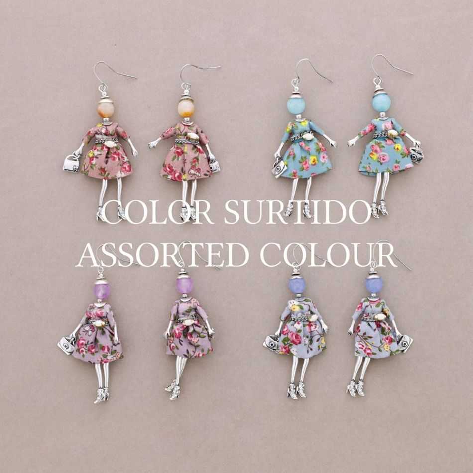 DOLL PENDANT EARRINGS