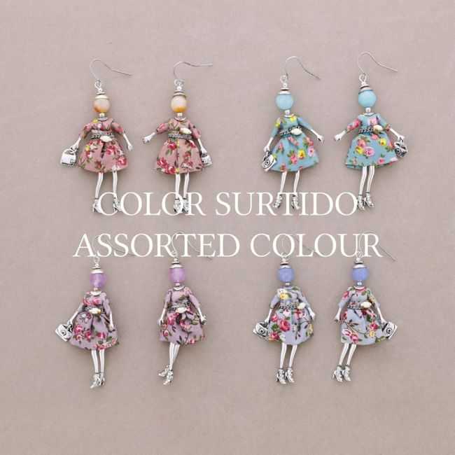 DOLL PENDANT EARRINGS