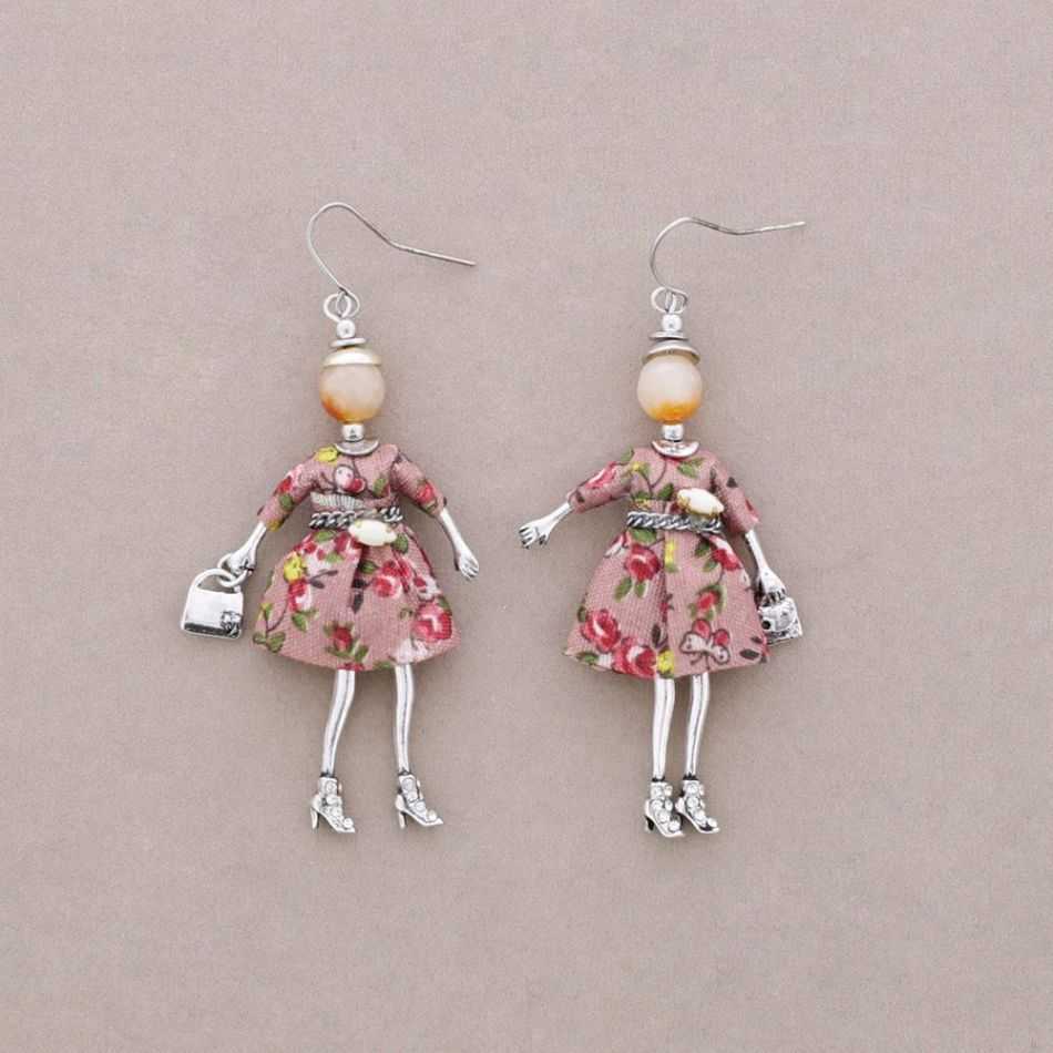 DOLL PENDANT EARRINGS