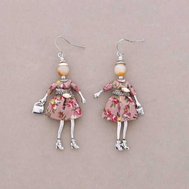 DOLL PENDANT EARRINGS