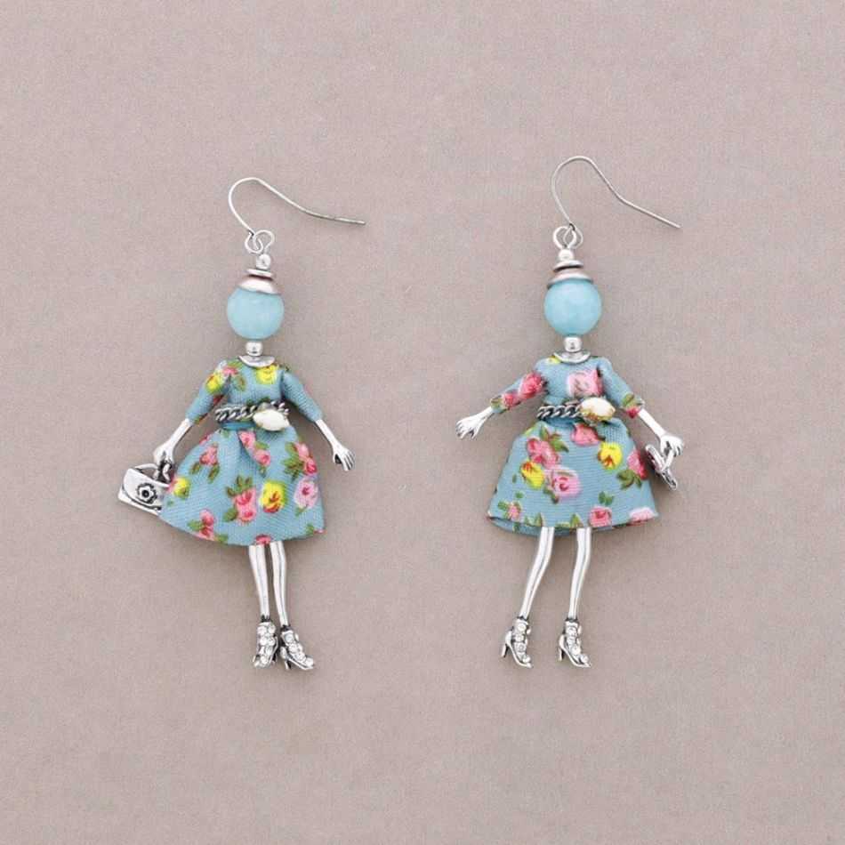 DOLL PENDANT EARRINGS
