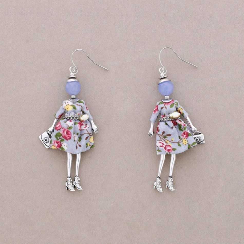 DOLL PENDANT EARRINGS