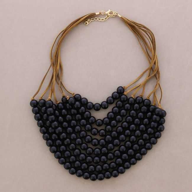 COLLAR BABERO BOLAS MADERA