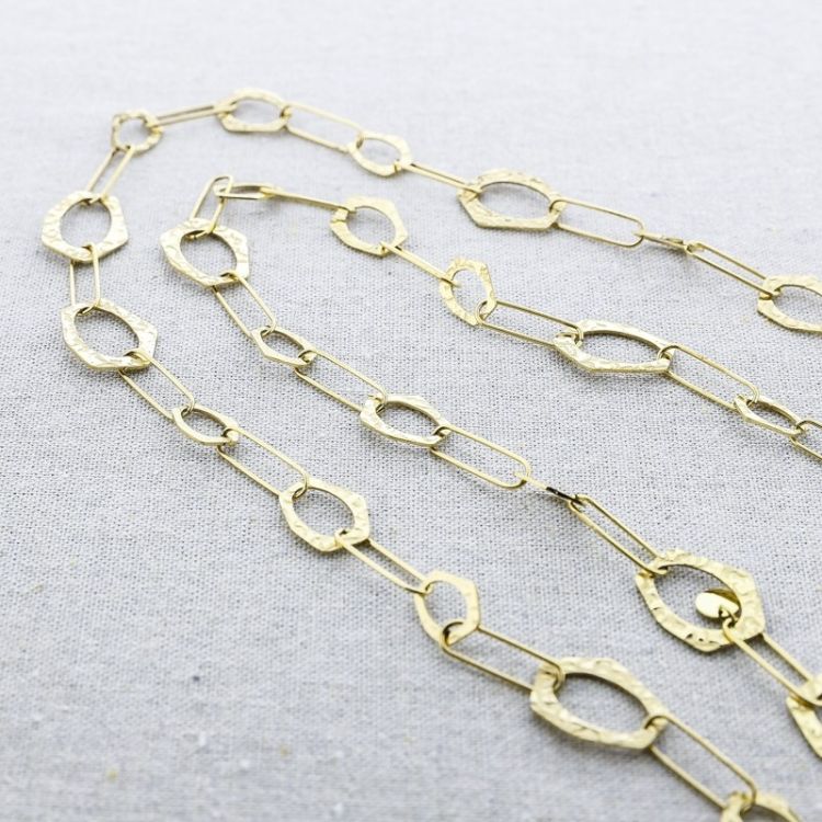COLLAR ACERO CADENA ESLABONES 108CM