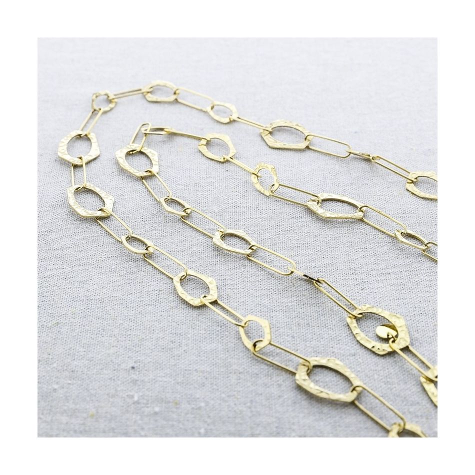 COLLAR ACERO CADENA ESLABONES 108CM
