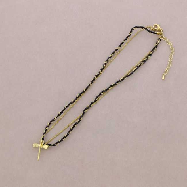 COLLAR GARGANTILLA TRENZADO CADENA